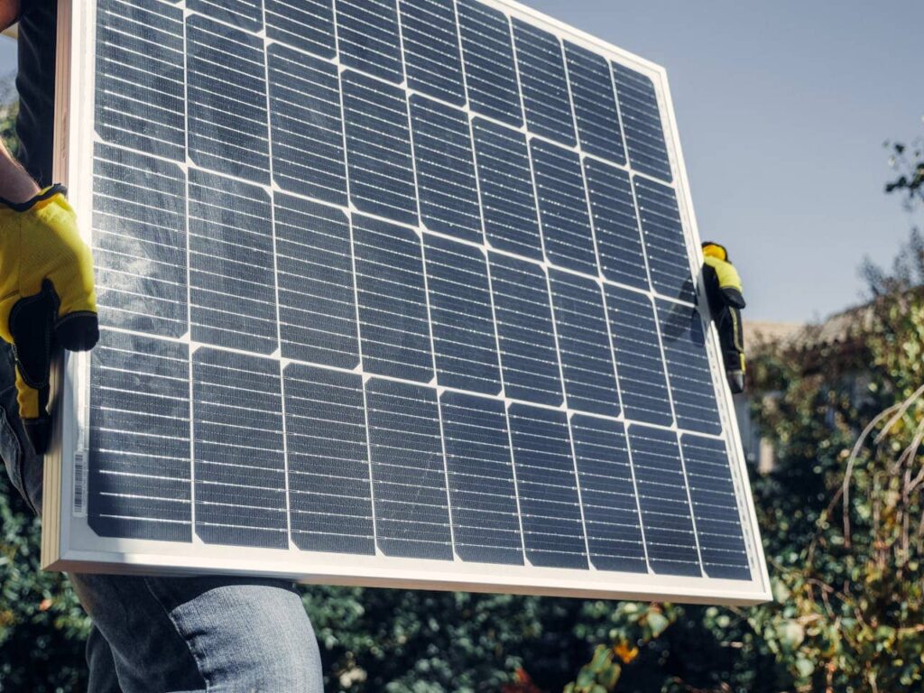 Wartung einer Solaranlage